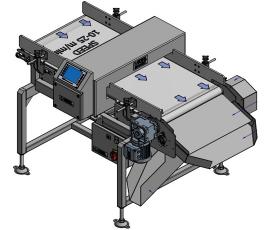 Máy Dò Kim Loại Hạt Nông Sản Chưa Đóng Gói 